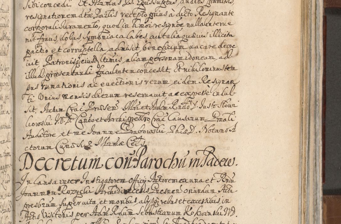 Zdjęcie nr 907 dla obiektu archiwalnego: Acta actorum, decretorum, sententiarum, erectionum, confirmationum, institutionum, resignationum, constitutionum, provisionum, quietationum, submissionum, protestationum, substitutionum R. D. Petri Gembicki, episcopi Cracoviensis, ducis Severiae in a. D. 1650 et 1651 acticatorum. Volumen V