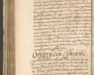 Zdjęcie nr 902 dla obiektu archiwalnego: Acta actorum, decretorum, sententiarum, erectionum, confirmationum, institutionum, resignationum, constitutionum, provisionum, quietationum, submissionum, protestationum, substitutionum R. D. Petri Gembicki, episcopi Cracoviensis, ducis Severiae in a. D. 1650 et 1651 acticatorum. Volumen V