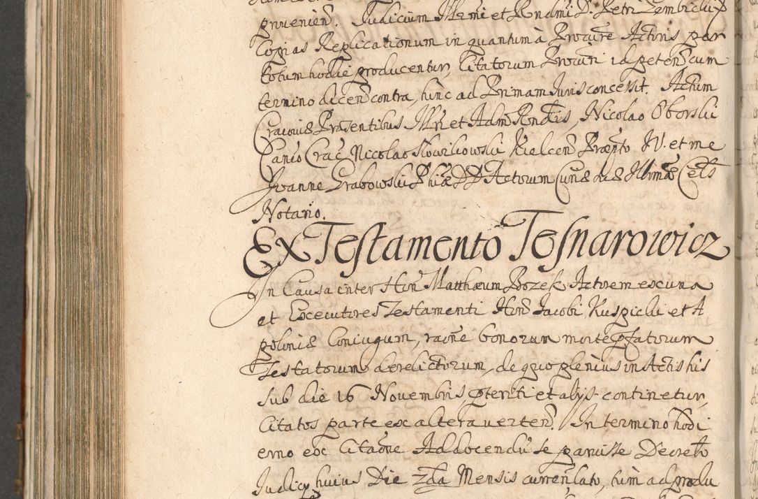 Zdjęcie nr 896 dla obiektu archiwalnego: Acta actorum, decretorum, sententiarum, erectionum, confirmationum, institutionum, resignationum, constitutionum, provisionum, quietationum, submissionum, protestationum, substitutionum R. D. Petri Gembicki, episcopi Cracoviensis, ducis Severiae in a. D. 1650 et 1651 acticatorum. Volumen V