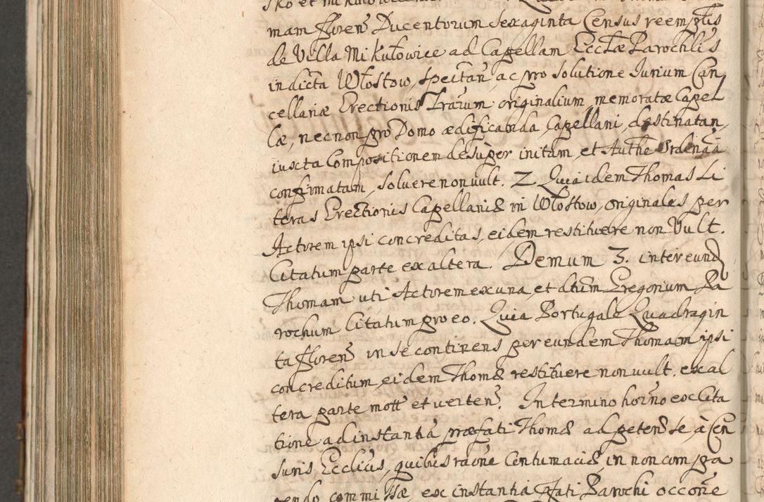 Zdjęcie nr 892 dla obiektu archiwalnego: Acta actorum, decretorum, sententiarum, erectionum, confirmationum, institutionum, resignationum, constitutionum, provisionum, quietationum, submissionum, protestationum, substitutionum R. D. Petri Gembicki, episcopi Cracoviensis, ducis Severiae in a. D. 1650 et 1651 acticatorum. Volumen V