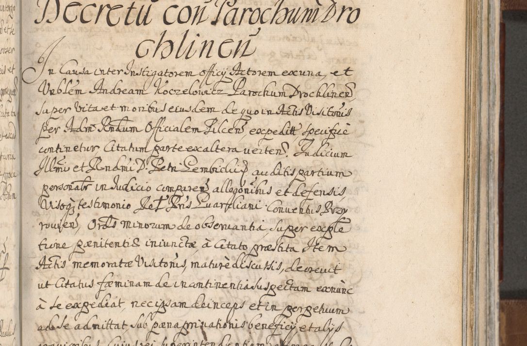 Zdjęcie nr 889 dla obiektu archiwalnego: Acta actorum, decretorum, sententiarum, erectionum, confirmationum, institutionum, resignationum, constitutionum, provisionum, quietationum, submissionum, protestationum, substitutionum R. D. Petri Gembicki, episcopi Cracoviensis, ducis Severiae in a. D. 1650 et 1651 acticatorum. Volumen V