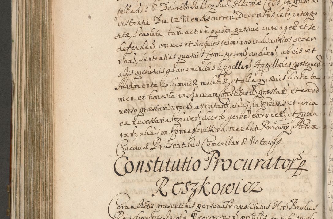 Zdjęcie nr 888 dla obiektu archiwalnego: Acta actorum, decretorum, sententiarum, erectionum, confirmationum, institutionum, resignationum, constitutionum, provisionum, quietationum, submissionum, protestationum, substitutionum R. D. Petri Gembicki, episcopi Cracoviensis, ducis Severiae in a. D. 1650 et 1651 acticatorum. Volumen V