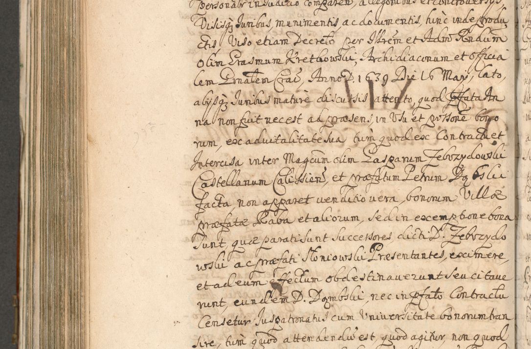 Zdjęcie nr 884 dla obiektu archiwalnego: Acta actorum, decretorum, sententiarum, erectionum, confirmationum, institutionum, resignationum, constitutionum, provisionum, quietationum, submissionum, protestationum, substitutionum R. D. Petri Gembicki, episcopi Cracoviensis, ducis Severiae in a. D. 1650 et 1651 acticatorum. Volumen V