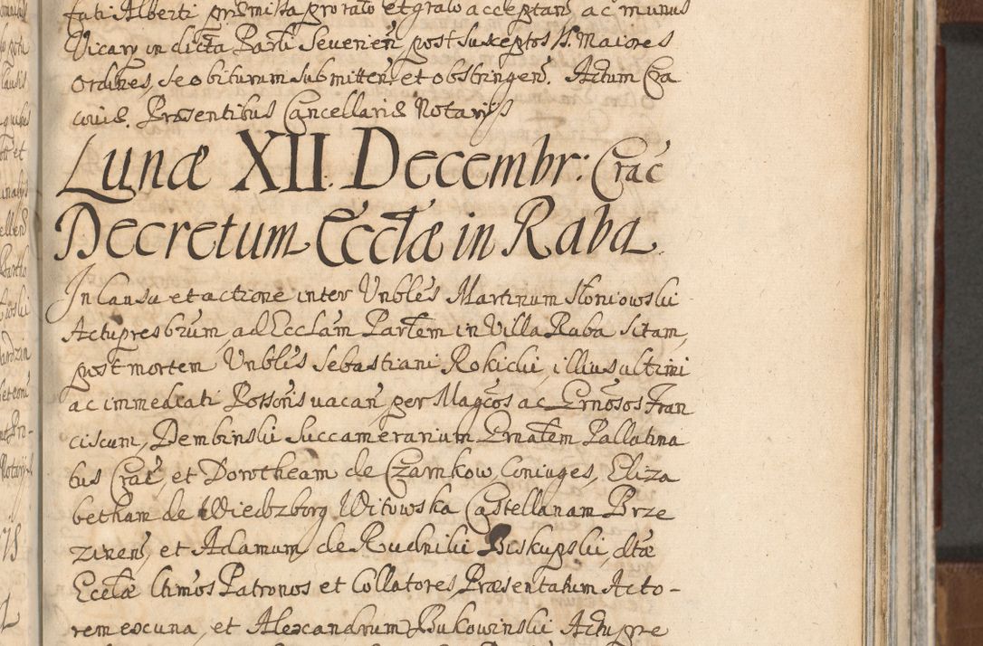 Zdjęcie nr 883 dla obiektu archiwalnego: Acta actorum, decretorum, sententiarum, erectionum, confirmationum, institutionum, resignationum, constitutionum, provisionum, quietationum, submissionum, protestationum, substitutionum R. D. Petri Gembicki, episcopi Cracoviensis, ducis Severiae in a. D. 1650 et 1651 acticatorum. Volumen V
