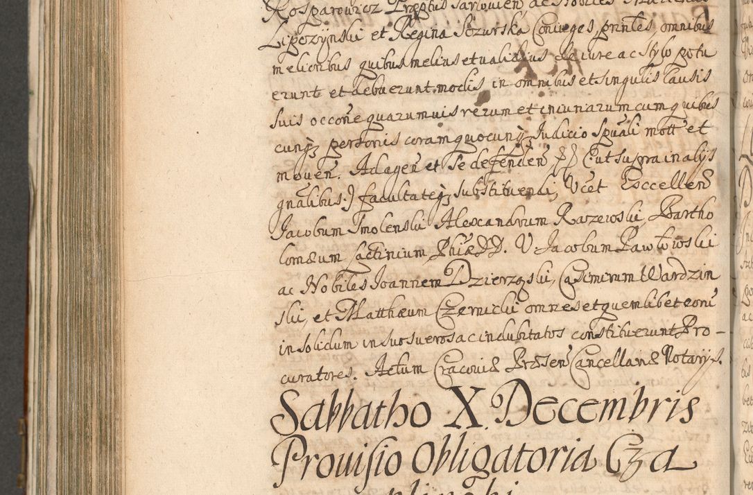 Zdjęcie nr 882 dla obiektu archiwalnego: Acta actorum, decretorum, sententiarum, erectionum, confirmationum, institutionum, resignationum, constitutionum, provisionum, quietationum, submissionum, protestationum, substitutionum R. D. Petri Gembicki, episcopi Cracoviensis, ducis Severiae in a. D. 1650 et 1651 acticatorum. Volumen V