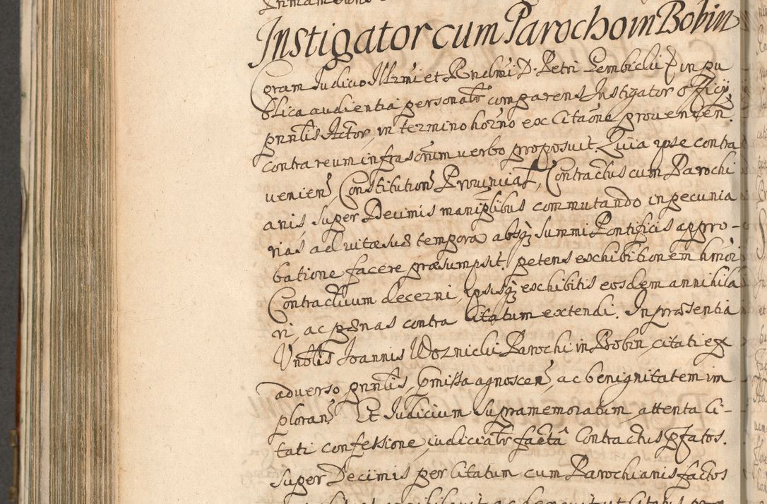 Zdjęcie nr 876 dla obiektu archiwalnego: Acta actorum, decretorum, sententiarum, erectionum, confirmationum, institutionum, resignationum, constitutionum, provisionum, quietationum, submissionum, protestationum, substitutionum R. D. Petri Gembicki, episcopi Cracoviensis, ducis Severiae in a. D. 1650 et 1651 acticatorum. Volumen V