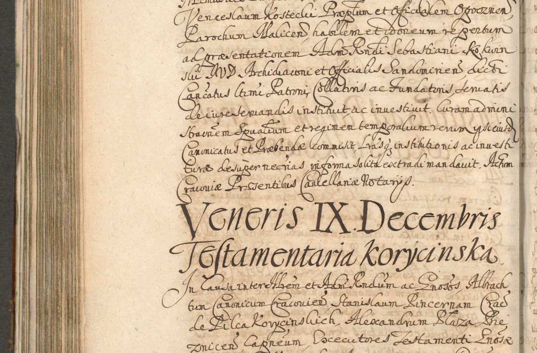 Zdjęcie nr 872 dla obiektu archiwalnego: Acta actorum, decretorum, sententiarum, erectionum, confirmationum, institutionum, resignationum, constitutionum, provisionum, quietationum, submissionum, protestationum, substitutionum R. D. Petri Gembicki, episcopi Cracoviensis, ducis Severiae in a. D. 1650 et 1651 acticatorum. Volumen V