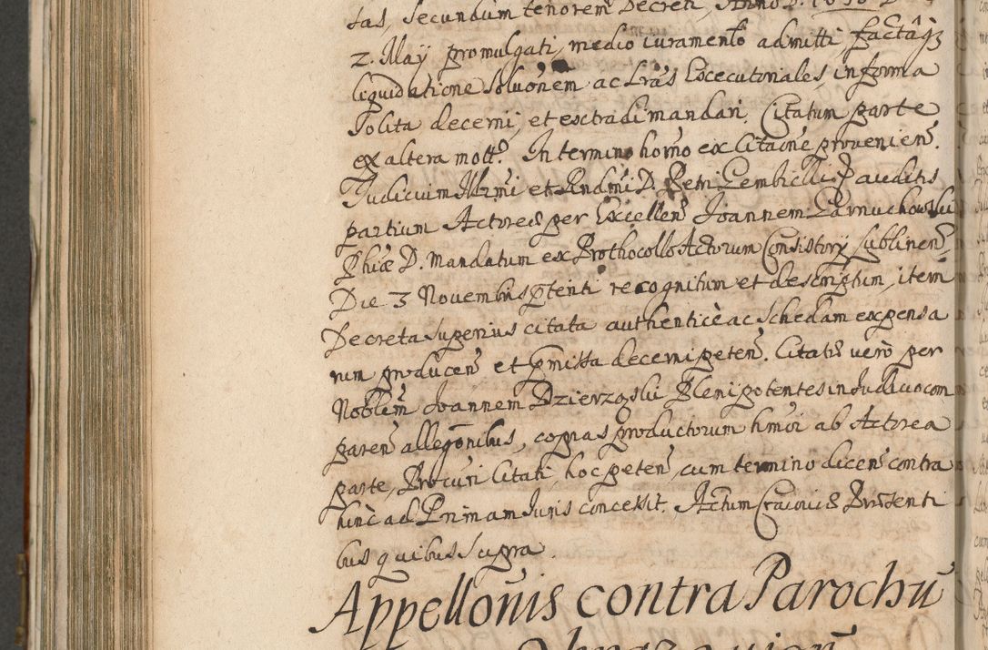 Zdjęcie nr 868 dla obiektu archiwalnego: Acta actorum, decretorum, sententiarum, erectionum, confirmationum, institutionum, resignationum, constitutionum, provisionum, quietationum, submissionum, protestationum, substitutionum R. D. Petri Gembicki, episcopi Cracoviensis, ducis Severiae in a. D. 1650 et 1651 acticatorum. Volumen V