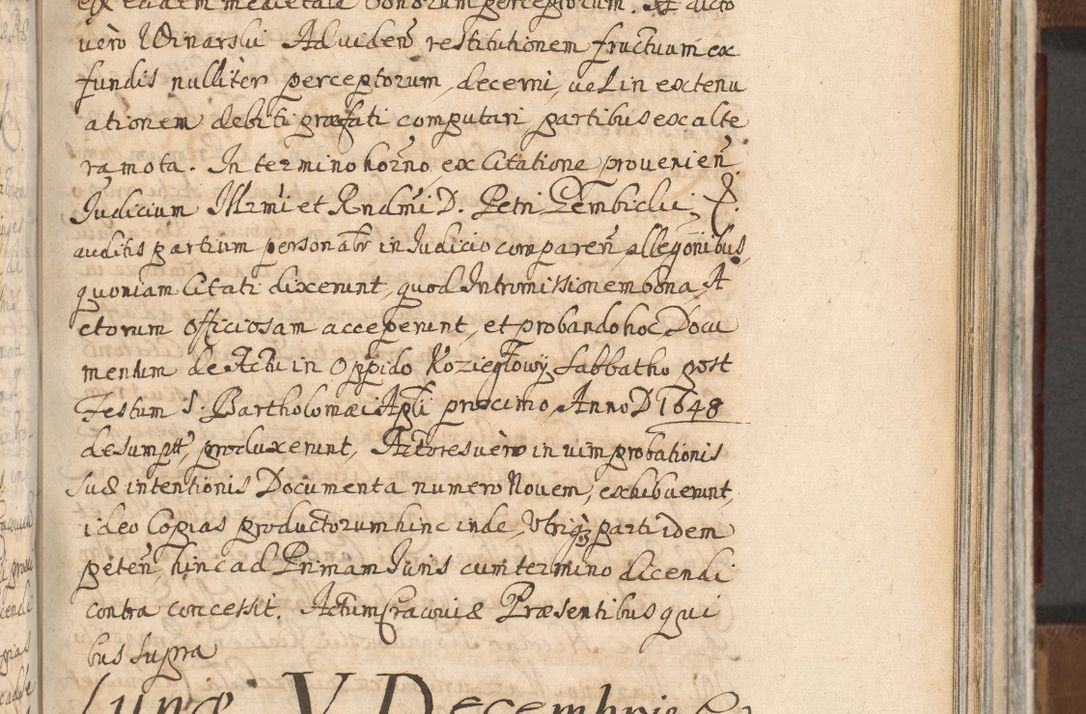 Zdjęcie nr 863 dla obiektu archiwalnego: Acta actorum, decretorum, sententiarum, erectionum, confirmationum, institutionum, resignationum, constitutionum, provisionum, quietationum, submissionum, protestationum, substitutionum R. D. Petri Gembicki, episcopi Cracoviensis, ducis Severiae in a. D. 1650 et 1651 acticatorum. Volumen V