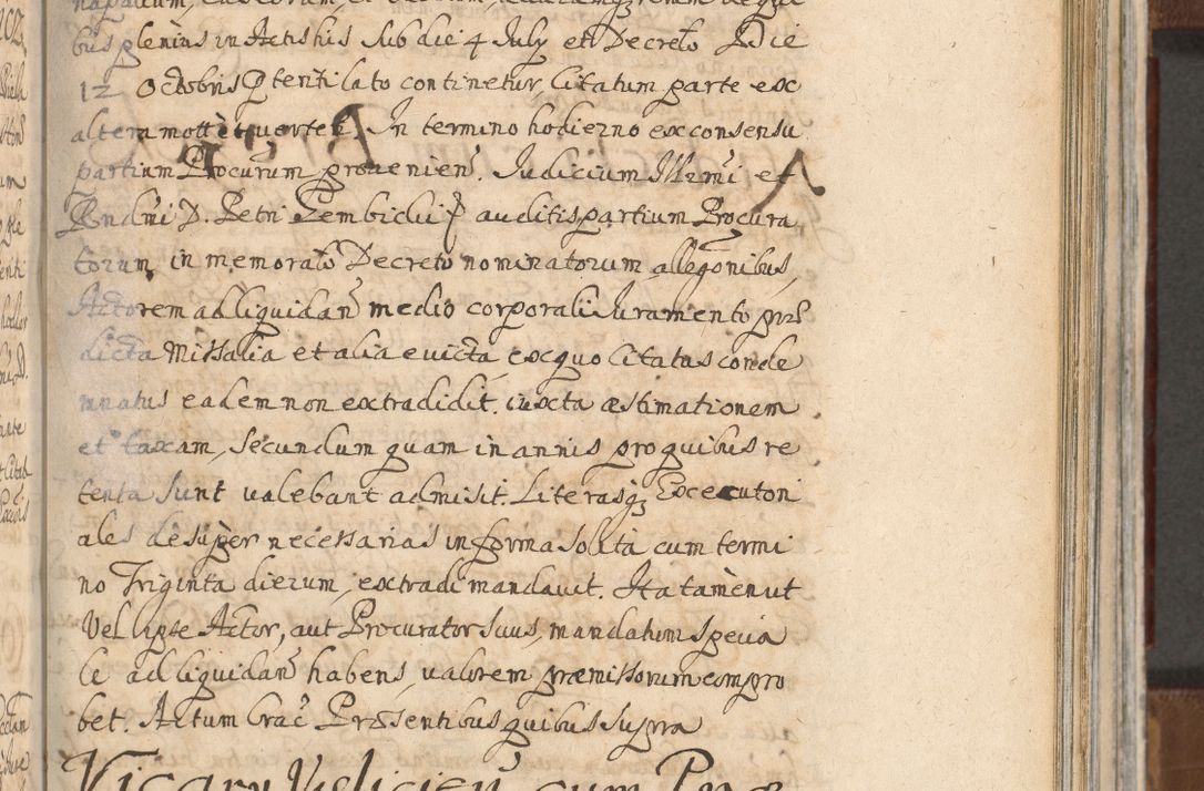 Zdjęcie nr 861 dla obiektu archiwalnego: Acta actorum, decretorum, sententiarum, erectionum, confirmationum, institutionum, resignationum, constitutionum, provisionum, quietationum, submissionum, protestationum, substitutionum R. D. Petri Gembicki, episcopi Cracoviensis, ducis Severiae in a. D. 1650 et 1651 acticatorum. Volumen V