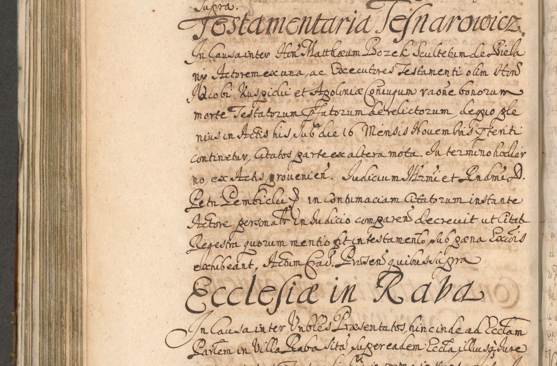 Zdjęcie nr 860 dla obiektu archiwalnego: Acta actorum, decretorum, sententiarum, erectionum, confirmationum, institutionum, resignationum, constitutionum, provisionum, quietationum, submissionum, protestationum, substitutionum R. D. Petri Gembicki, episcopi Cracoviensis, ducis Severiae in a. D. 1650 et 1651 acticatorum. Volumen V