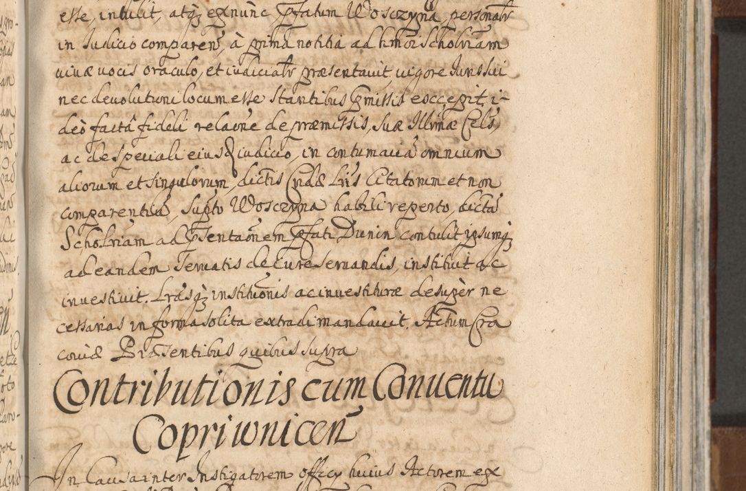 Zdjęcie nr 859 dla obiektu archiwalnego: Acta actorum, decretorum, sententiarum, erectionum, confirmationum, institutionum, resignationum, constitutionum, provisionum, quietationum, submissionum, protestationum, substitutionum R. D. Petri Gembicki, episcopi Cracoviensis, ducis Severiae in a. D. 1650 et 1651 acticatorum. Volumen V