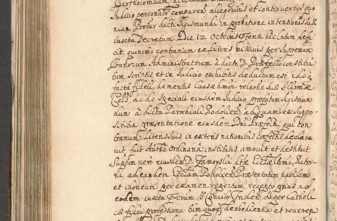Zdjęcie nr 856 dla obiektu archiwalnego: Acta actorum, decretorum, sententiarum, erectionum, confirmationum, institutionum, resignationum, constitutionum, provisionum, quietationum, submissionum, protestationum, substitutionum R. D. Petri Gembicki, episcopi Cracoviensis, ducis Severiae in a. D. 1650 et 1651 acticatorum. Volumen V