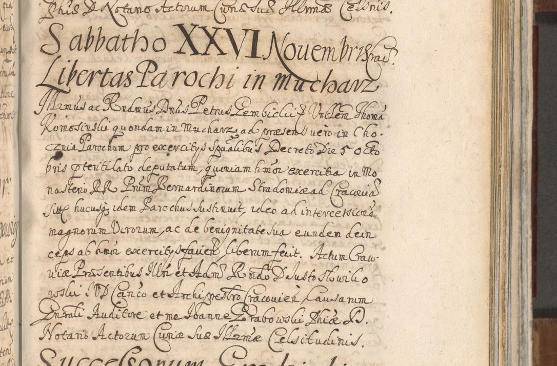 Zdjęcie nr 853 dla obiektu archiwalnego: Acta actorum, decretorum, sententiarum, erectionum, confirmationum, institutionum, resignationum, constitutionum, provisionum, quietationum, submissionum, protestationum, substitutionum R. D. Petri Gembicki, episcopi Cracoviensis, ducis Severiae in a. D. 1650 et 1651 acticatorum. Volumen V