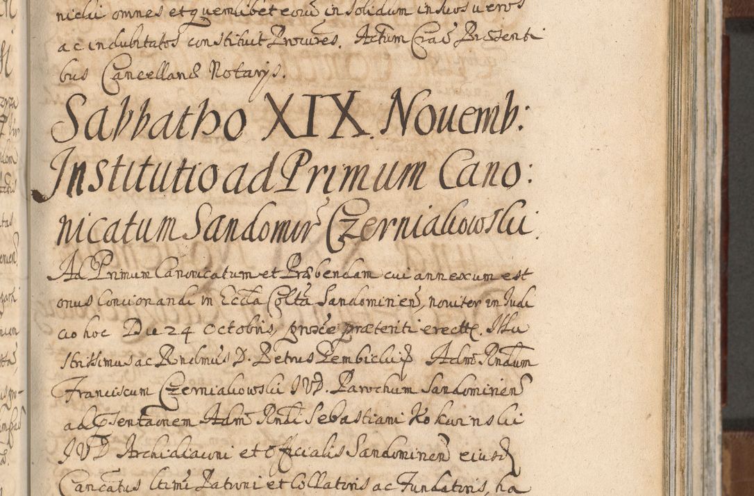 Zdjęcie nr 851 dla obiektu archiwalnego: Acta actorum, decretorum, sententiarum, erectionum, confirmationum, institutionum, resignationum, constitutionum, provisionum, quietationum, submissionum, protestationum, substitutionum R. D. Petri Gembicki, episcopi Cracoviensis, ducis Severiae in a. D. 1650 et 1651 acticatorum. Volumen V