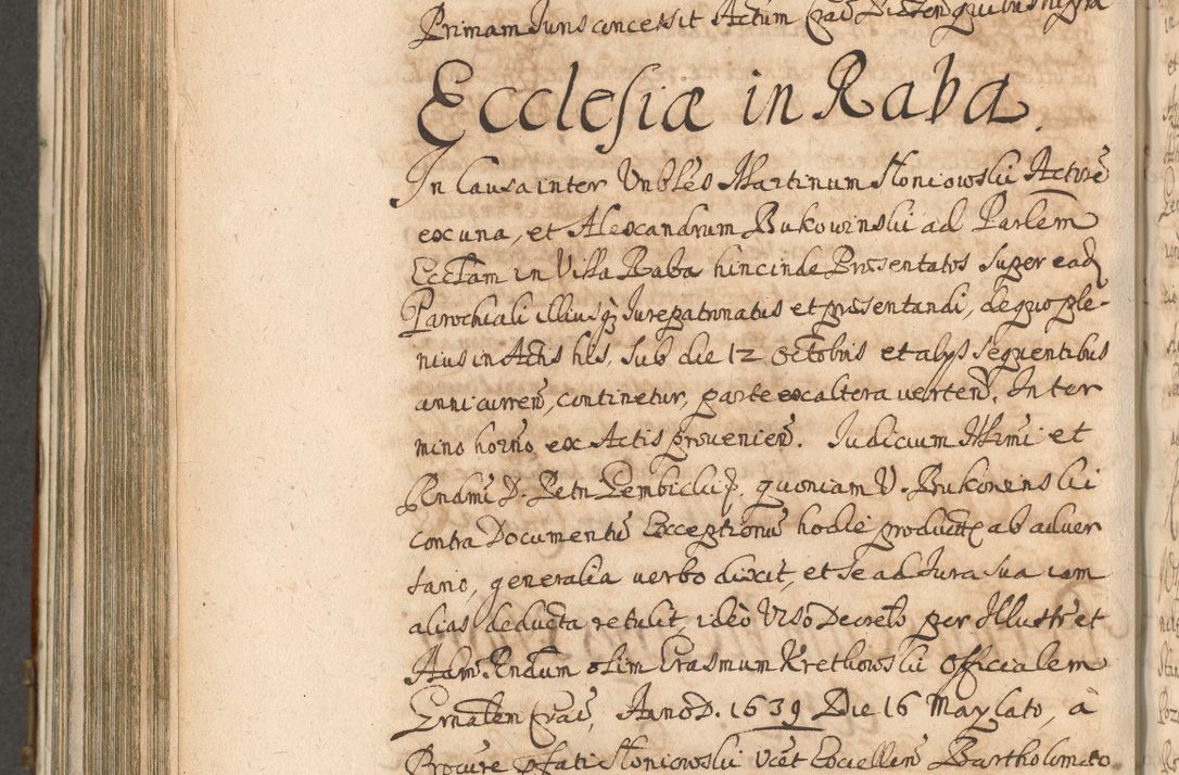 Zdjęcie nr 846 dla obiektu archiwalnego: Acta actorum, decretorum, sententiarum, erectionum, confirmationum, institutionum, resignationum, constitutionum, provisionum, quietationum, submissionum, protestationum, substitutionum R. D. Petri Gembicki, episcopi Cracoviensis, ducis Severiae in a. D. 1650 et 1651 acticatorum. Volumen V