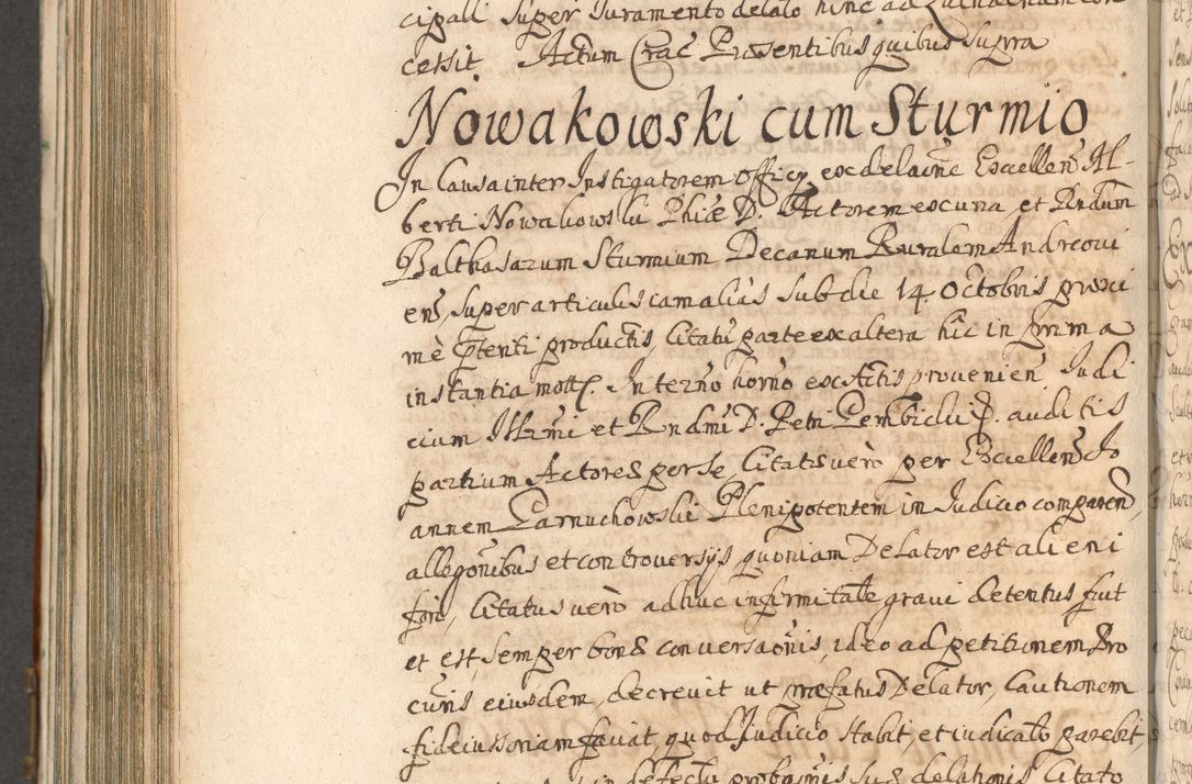 Zdjęcie nr 842 dla obiektu archiwalnego: Acta actorum, decretorum, sententiarum, erectionum, confirmationum, institutionum, resignationum, constitutionum, provisionum, quietationum, submissionum, protestationum, substitutionum R. D. Petri Gembicki, episcopi Cracoviensis, ducis Severiae in a. D. 1650 et 1651 acticatorum. Volumen V
