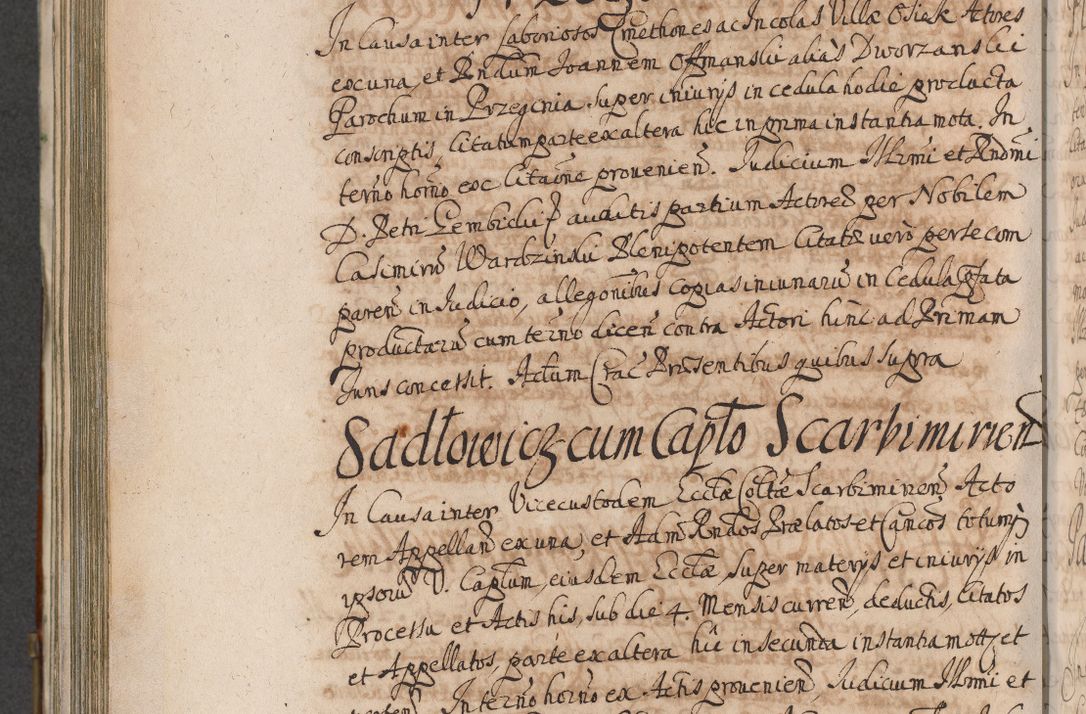 Zdjęcie nr 838 dla obiektu archiwalnego: Acta actorum, decretorum, sententiarum, erectionum, confirmationum, institutionum, resignationum, constitutionum, provisionum, quietationum, submissionum, protestationum, substitutionum R. D. Petri Gembicki, episcopi Cracoviensis, ducis Severiae in a. D. 1650 et 1651 acticatorum. Volumen V