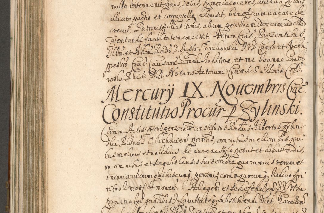 Zdjęcie nr 834 dla obiektu archiwalnego: Acta actorum, decretorum, sententiarum, erectionum, confirmationum, institutionum, resignationum, constitutionum, provisionum, quietationum, submissionum, protestationum, substitutionum R. D. Petri Gembicki, episcopi Cracoviensis, ducis Severiae in a. D. 1650 et 1651 acticatorum. Volumen V