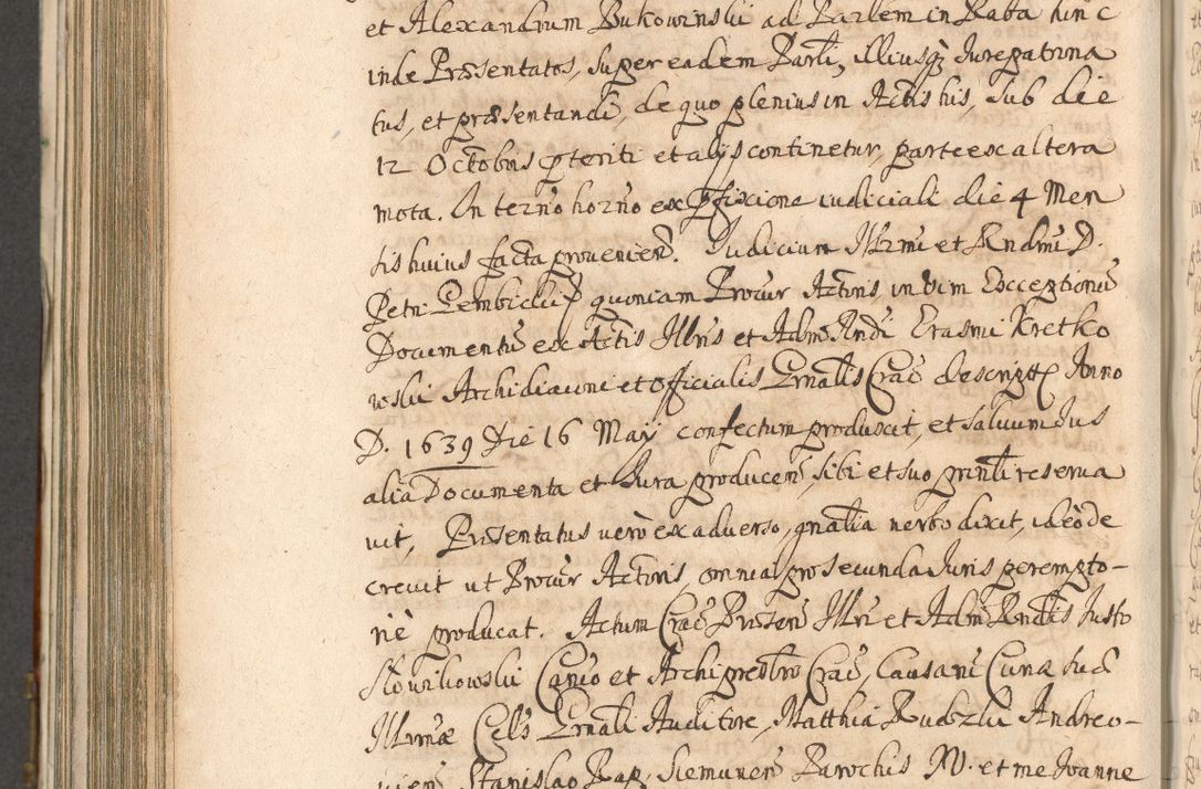 Zdjęcie nr 824 dla obiektu archiwalnego: Acta actorum, decretorum, sententiarum, erectionum, confirmationum, institutionum, resignationum, constitutionum, provisionum, quietationum, submissionum, protestationum, substitutionum R. D. Petri Gembicki, episcopi Cracoviensis, ducis Severiae in a. D. 1650 et 1651 acticatorum. Volumen V