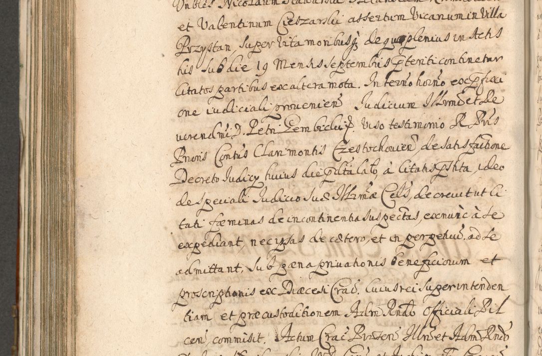 Zdjęcie nr 822 dla obiektu archiwalnego: Acta actorum, decretorum, sententiarum, erectionum, confirmationum, institutionum, resignationum, constitutionum, provisionum, quietationum, submissionum, protestationum, substitutionum R. D. Petri Gembicki, episcopi Cracoviensis, ducis Severiae in a. D. 1650 et 1651 acticatorum. Volumen V