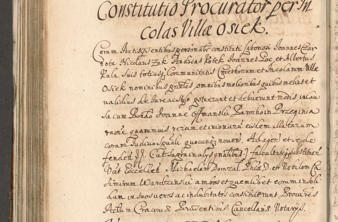 Zdjęcie nr 808 dla obiektu archiwalnego: Acta actorum, decretorum, sententiarum, erectionum, confirmationum, institutionum, resignationum, constitutionum, provisionum, quietationum, submissionum, protestationum, substitutionum R. D. Petri Gembicki, episcopi Cracoviensis, ducis Severiae in a. D. 1650 et 1651 acticatorum. Volumen V