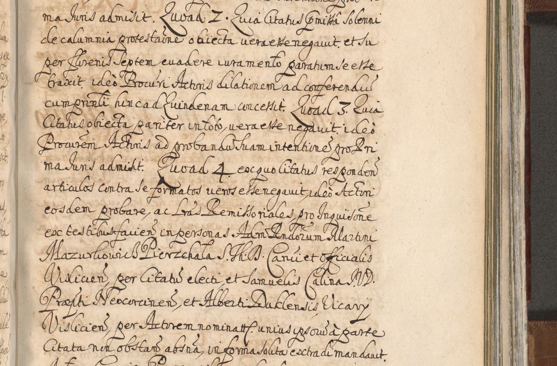 Zdjęcie nr 1204 dla obiektu archiwalnego: Acta actorum, decretorum, sententiarum, erectionum, confirmationum, institutionum, resignationum, constitutionum, provisionum, quietationum, submissionum, protestationum, substitutionum R. D. Petri Gembicki, episcopi Cracoviensis, ducis Severiae in a. D. 1650 et 1651 acticatorum. Volumen V