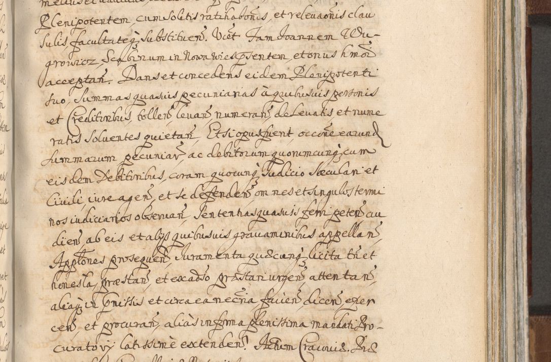 Zdjęcie nr 1006 dla obiektu archiwalnego: Acta actorum, decretorum, sententiarum, erectionum, confirmationum, institutionum, resignationum, constitutionum, provisionum, quietationum, submissionum, protestationum, substitutionum R. D. Petri Gembicki, episcopi Cracoviensis, ducis Severiae in a. D. 1650 et 1651 acticatorum. Volumen V