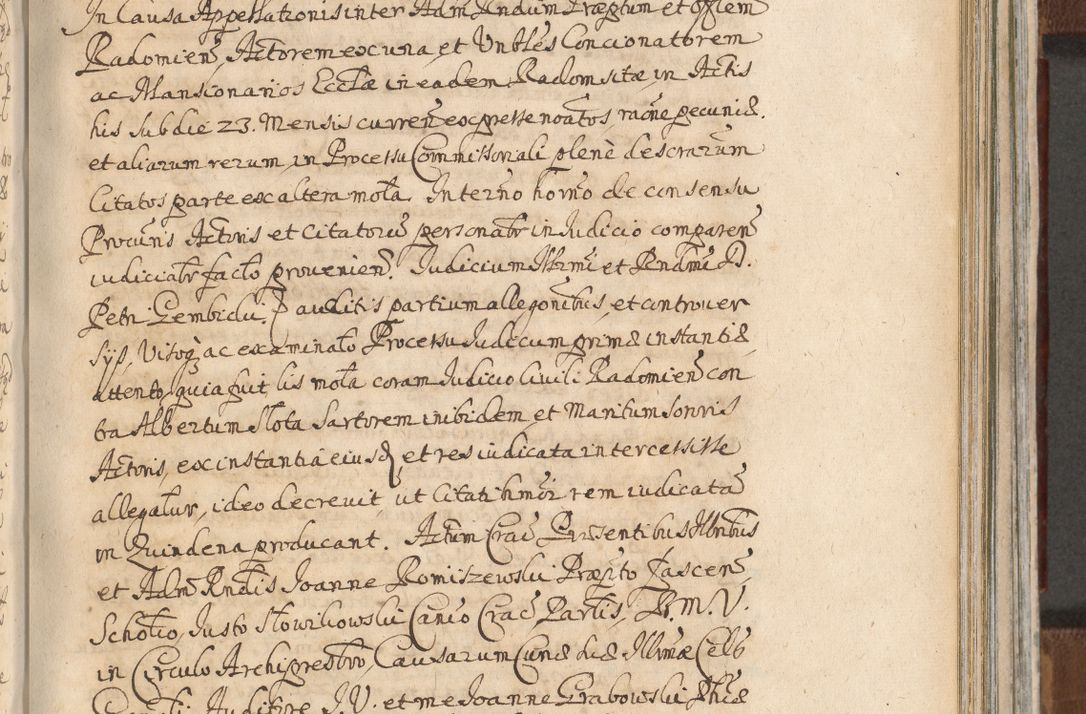 Zdjęcie nr 1008 dla obiektu archiwalnego: Acta actorum, decretorum, sententiarum, erectionum, confirmationum, institutionum, resignationum, constitutionum, provisionum, quietationum, submissionum, protestationum, substitutionum R. D. Petri Gembicki, episcopi Cracoviensis, ducis Severiae in a. D. 1650 et 1651 acticatorum. Volumen V