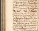 Zdjęcie nr 1203 dla obiektu archiwalnego: Acta actorum, decretorum, sententiarum, erectionum, confirmationum, institutionum, resignationum, constitutionum, provisionum, quietationum, submissionum, protestationum, substitutionum R. D. Petri Gembicki, episcopi Cracoviensis, ducis Severiae in a. D. 1650 et 1651 acticatorum. Volumen V