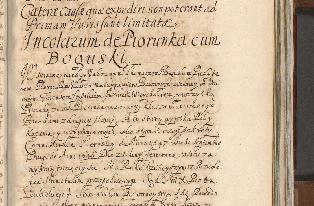 Zdjęcie nr 1190 dla obiektu archiwalnego: Acta actorum, decretorum, sententiarum, erectionum, confirmationum, institutionum, resignationum, constitutionum, provisionum, quietationum, submissionum, protestationum, substitutionum R. D. Petri Gembicki, episcopi Cracoviensis, ducis Severiae in a. D. 1650 et 1651 acticatorum. Volumen V