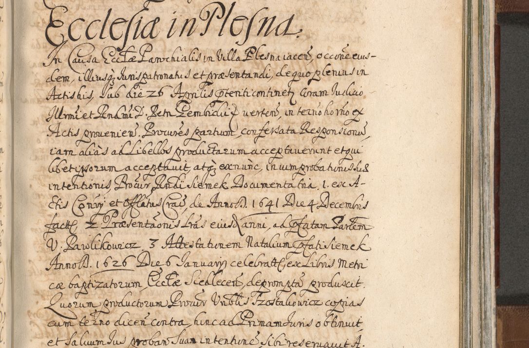 Zdjęcie nr 1188 dla obiektu archiwalnego: Acta actorum, decretorum, sententiarum, erectionum, confirmationum, institutionum, resignationum, constitutionum, provisionum, quietationum, submissionum, protestationum, substitutionum R. D. Petri Gembicki, episcopi Cracoviensis, ducis Severiae in a. D. 1650 et 1651 acticatorum. Volumen V