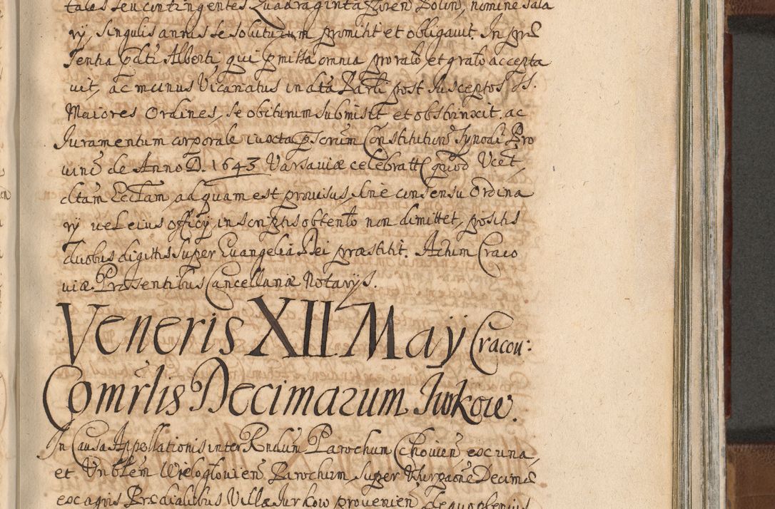 Zdjęcie nr 1186 dla obiektu archiwalnego: Acta actorum, decretorum, sententiarum, erectionum, confirmationum, institutionum, resignationum, constitutionum, provisionum, quietationum, submissionum, protestationum, substitutionum R. D. Petri Gembicki, episcopi Cracoviensis, ducis Severiae in a. D. 1650 et 1651 acticatorum. Volumen V