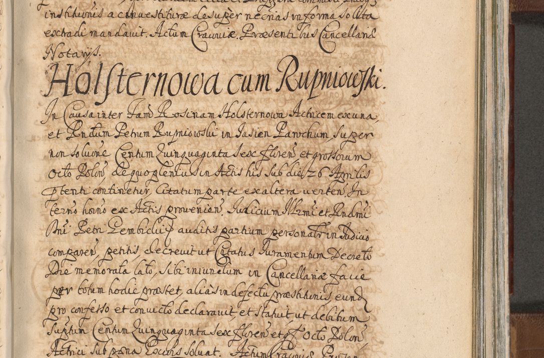 Zdjęcie nr 1184 dla obiektu archiwalnego: Acta actorum, decretorum, sententiarum, erectionum, confirmationum, institutionum, resignationum, constitutionum, provisionum, quietationum, submissionum, protestationum, substitutionum R. D. Petri Gembicki, episcopi Cracoviensis, ducis Severiae in a. D. 1650 et 1651 acticatorum. Volumen V