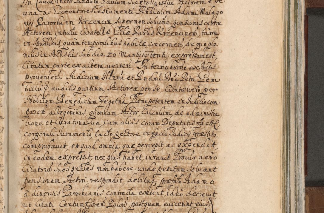 Zdjęcie nr 1176 dla obiektu archiwalnego: Acta actorum, decretorum, sententiarum, erectionum, confirmationum, institutionum, resignationum, constitutionum, provisionum, quietationum, submissionum, protestationum, substitutionum R. D. Petri Gembicki, episcopi Cracoviensis, ducis Severiae in a. D. 1650 et 1651 acticatorum. Volumen V