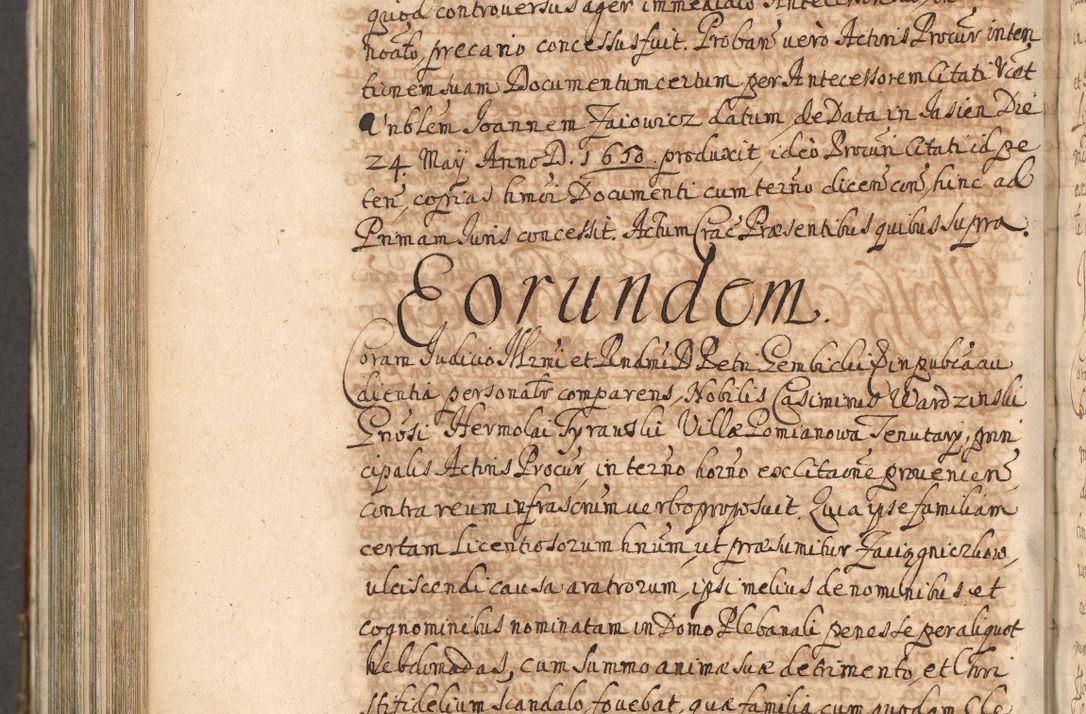 Zdjęcie nr 1175 dla obiektu archiwalnego: Acta actorum, decretorum, sententiarum, erectionum, confirmationum, institutionum, resignationum, constitutionum, provisionum, quietationum, submissionum, protestationum, substitutionum R. D. Petri Gembicki, episcopi Cracoviensis, ducis Severiae in a. D. 1650 et 1651 acticatorum. Volumen V