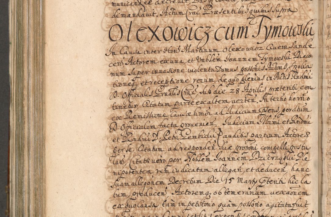 Zdjęcie nr 1173 dla obiektu archiwalnego: Acta actorum, decretorum, sententiarum, erectionum, confirmationum, institutionum, resignationum, constitutionum, provisionum, quietationum, submissionum, protestationum, substitutionum R. D. Petri Gembicki, episcopi Cracoviensis, ducis Severiae in a. D. 1650 et 1651 acticatorum. Volumen V