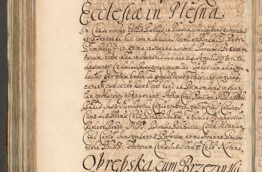 Zdjęcie nr 1171 dla obiektu archiwalnego: Acta actorum, decretorum, sententiarum, erectionum, confirmationum, institutionum, resignationum, constitutionum, provisionum, quietationum, submissionum, protestationum, substitutionum R. D. Petri Gembicki, episcopi Cracoviensis, ducis Severiae in a. D. 1650 et 1651 acticatorum. Volumen V