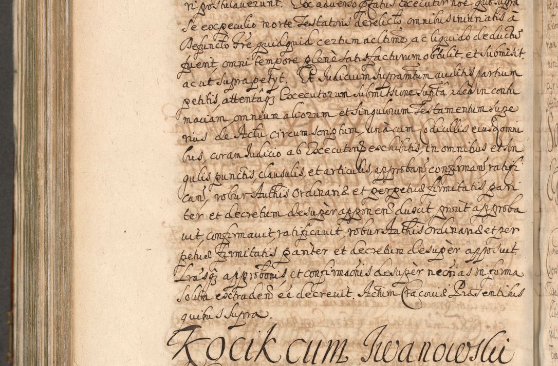 Zdjęcie nr 1167 dla obiektu archiwalnego: Acta actorum, decretorum, sententiarum, erectionum, confirmationum, institutionum, resignationum, constitutionum, provisionum, quietationum, submissionum, protestationum, substitutionum R. D. Petri Gembicki, episcopi Cracoviensis, ducis Severiae in a. D. 1650 et 1651 acticatorum. Volumen V