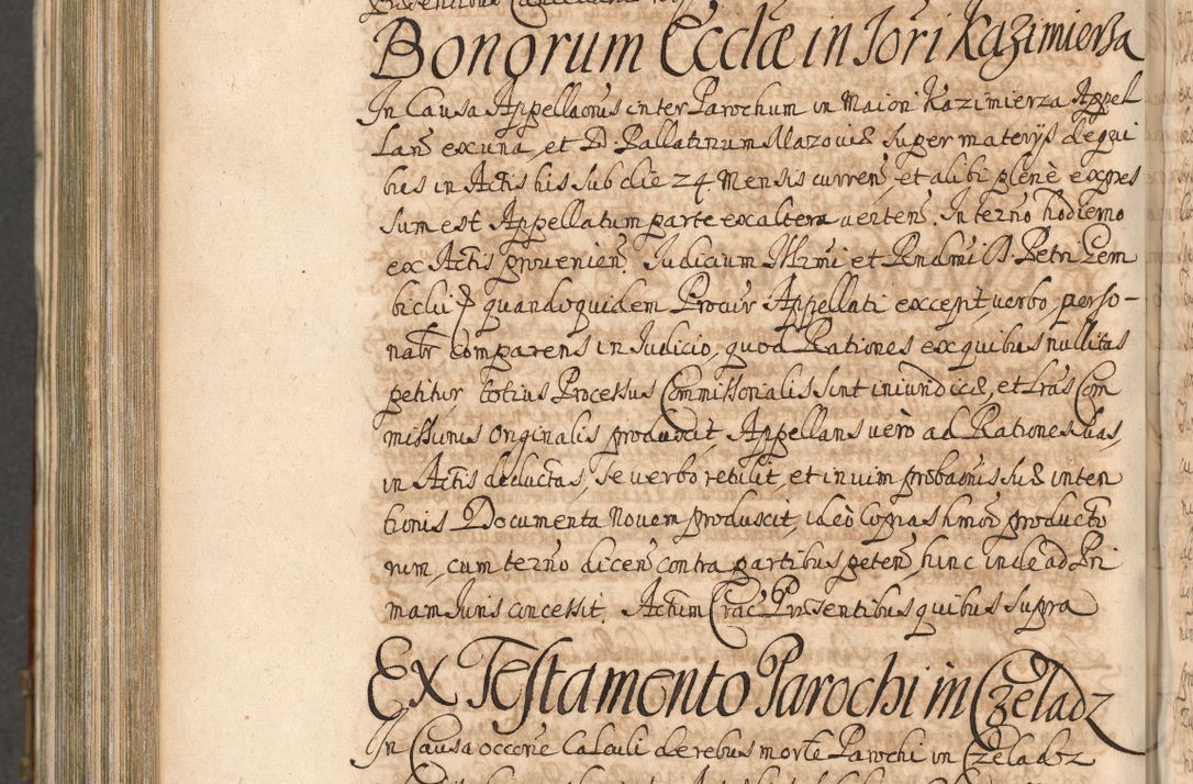 Zdjęcie nr 1163 dla obiektu archiwalnego: Acta actorum, decretorum, sententiarum, erectionum, confirmationum, institutionum, resignationum, constitutionum, provisionum, quietationum, submissionum, protestationum, substitutionum R. D. Petri Gembicki, episcopi Cracoviensis, ducis Severiae in a. D. 1650 et 1651 acticatorum. Volumen V