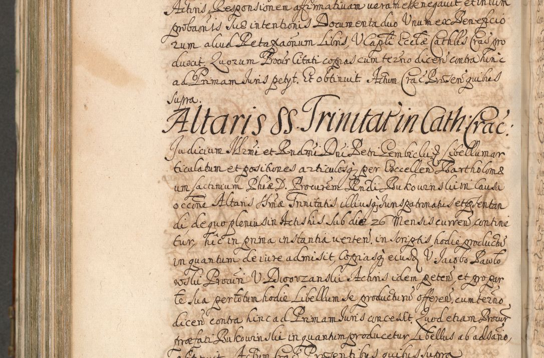 Zdjęcie nr 1161 dla obiektu archiwalnego: Acta actorum, decretorum, sententiarum, erectionum, confirmationum, institutionum, resignationum, constitutionum, provisionum, quietationum, submissionum, protestationum, substitutionum R. D. Petri Gembicki, episcopi Cracoviensis, ducis Severiae in a. D. 1650 et 1651 acticatorum. Volumen V