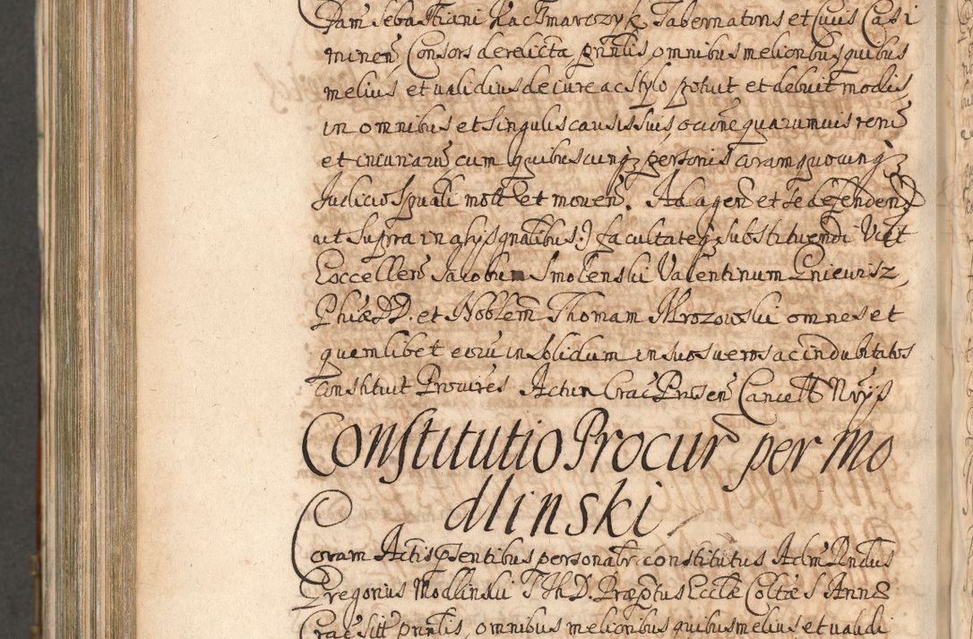 Zdjęcie nr 1157 dla obiektu archiwalnego: Acta actorum, decretorum, sententiarum, erectionum, confirmationum, institutionum, resignationum, constitutionum, provisionum, quietationum, submissionum, protestationum, substitutionum R. D. Petri Gembicki, episcopi Cracoviensis, ducis Severiae in a. D. 1650 et 1651 acticatorum. Volumen V