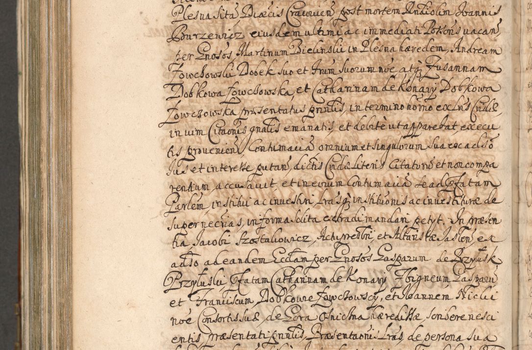 Zdjęcie nr 1153 dla obiektu archiwalnego: Acta actorum, decretorum, sententiarum, erectionum, confirmationum, institutionum, resignationum, constitutionum, provisionum, quietationum, submissionum, protestationum, substitutionum R. D. Petri Gembicki, episcopi Cracoviensis, ducis Severiae in a. D. 1650 et 1651 acticatorum. Volumen V