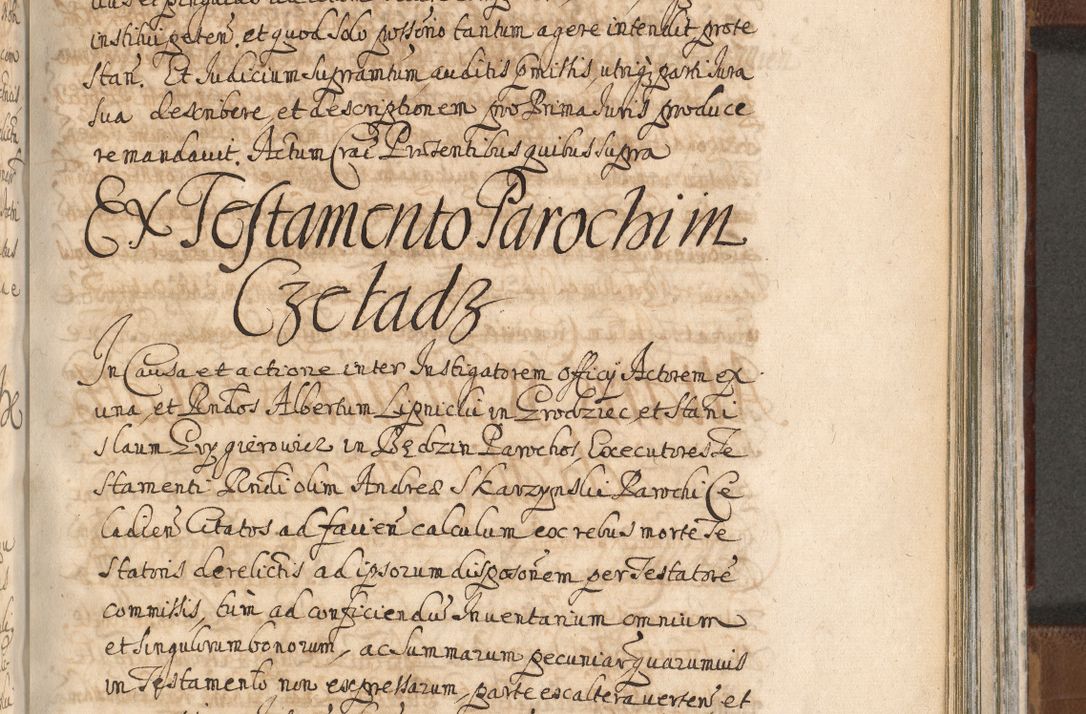 Zdjęcie nr 1152 dla obiektu archiwalnego: Acta actorum, decretorum, sententiarum, erectionum, confirmationum, institutionum, resignationum, constitutionum, provisionum, quietationum, submissionum, protestationum, substitutionum R. D. Petri Gembicki, episcopi Cracoviensis, ducis Severiae in a. D. 1650 et 1651 acticatorum. Volumen V