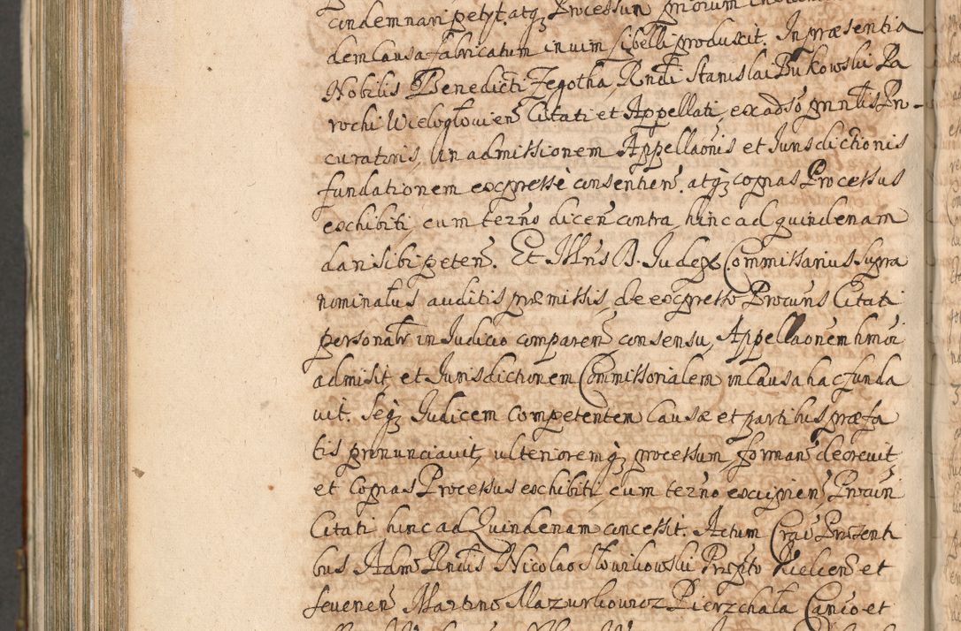 Zdjęcie nr 1145 dla obiektu archiwalnego: Acta actorum, decretorum, sententiarum, erectionum, confirmationum, institutionum, resignationum, constitutionum, provisionum, quietationum, submissionum, protestationum, substitutionum R. D. Petri Gembicki, episcopi Cracoviensis, ducis Severiae in a. D. 1650 et 1651 acticatorum. Volumen V