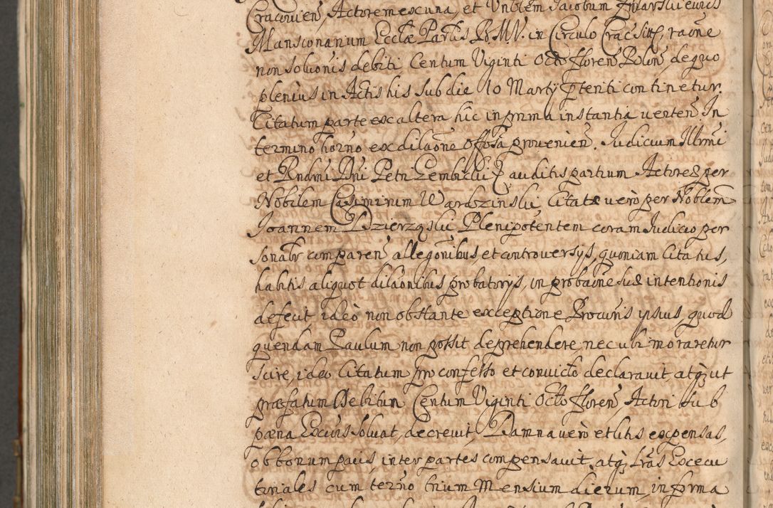 Zdjęcie nr 1143 dla obiektu archiwalnego: Acta actorum, decretorum, sententiarum, erectionum, confirmationum, institutionum, resignationum, constitutionum, provisionum, quietationum, submissionum, protestationum, substitutionum R. D. Petri Gembicki, episcopi Cracoviensis, ducis Severiae in a. D. 1650 et 1651 acticatorum. Volumen V