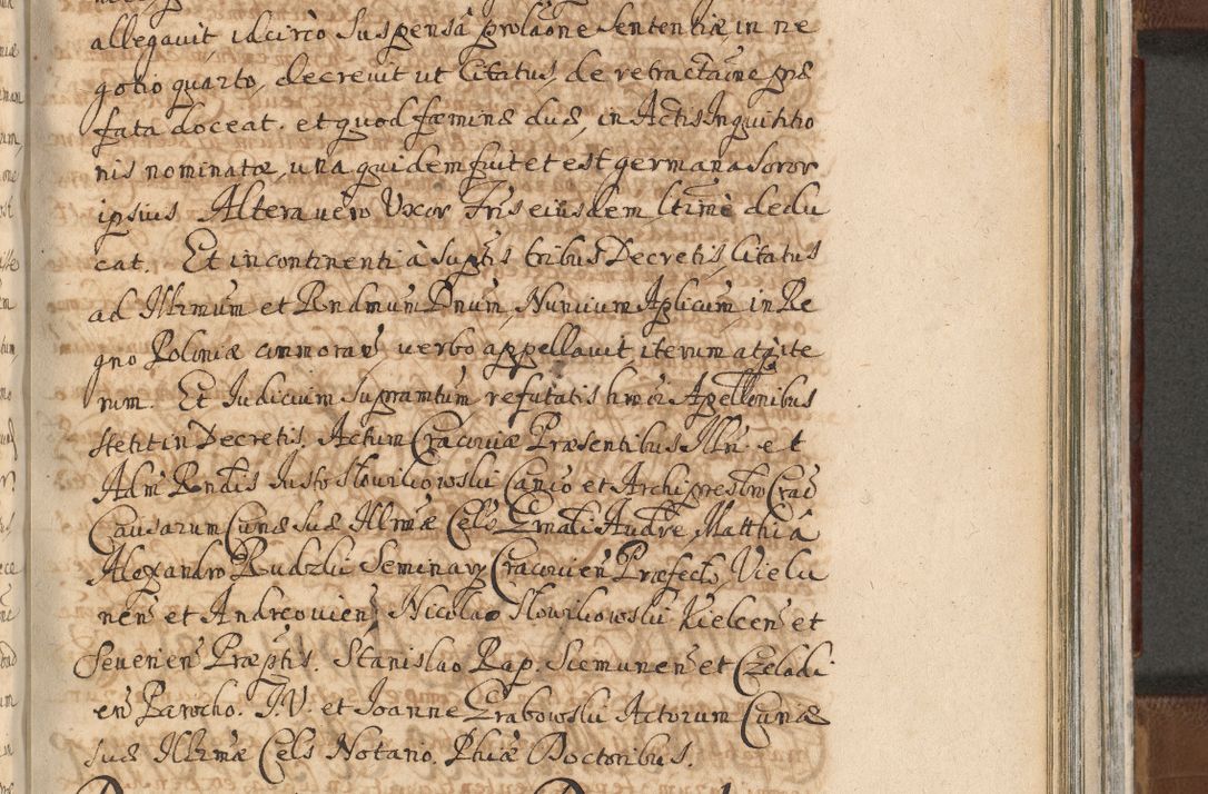 Zdjęcie nr 1142 dla obiektu archiwalnego: Acta actorum, decretorum, sententiarum, erectionum, confirmationum, institutionum, resignationum, constitutionum, provisionum, quietationum, submissionum, protestationum, substitutionum R. D. Petri Gembicki, episcopi Cracoviensis, ducis Severiae in a. D. 1650 et 1651 acticatorum. Volumen V