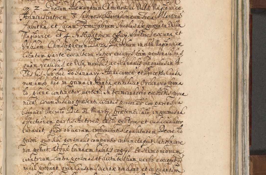 Zdjęcie nr 1140 dla obiektu archiwalnego: Acta actorum, decretorum, sententiarum, erectionum, confirmationum, institutionum, resignationum, constitutionum, provisionum, quietationum, submissionum, protestationum, substitutionum R. D. Petri Gembicki, episcopi Cracoviensis, ducis Severiae in a. D. 1650 et 1651 acticatorum. Volumen V