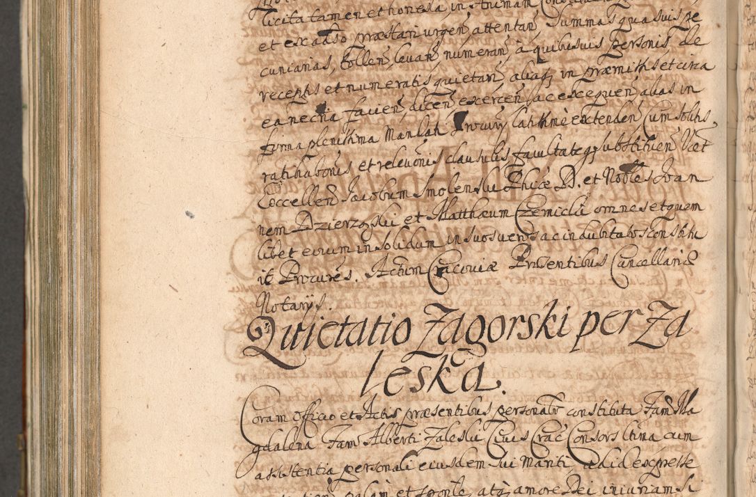 Zdjęcie nr 1135 dla obiektu archiwalnego: Acta actorum, decretorum, sententiarum, erectionum, confirmationum, institutionum, resignationum, constitutionum, provisionum, quietationum, submissionum, protestationum, substitutionum R. D. Petri Gembicki, episcopi Cracoviensis, ducis Severiae in a. D. 1650 et 1651 acticatorum. Volumen V