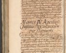 Zdjęcie nr 1133 dla obiektu archiwalnego: Acta actorum, decretorum, sententiarum, erectionum, confirmationum, institutionum, resignationum, constitutionum, provisionum, quietationum, submissionum, protestationum, substitutionum R. D. Petri Gembicki, episcopi Cracoviensis, ducis Severiae in a. D. 1650 et 1651 acticatorum. Volumen V